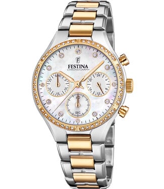 Festina F20402/1 Damenuhr Boyfriend Chronograph 36 mm
