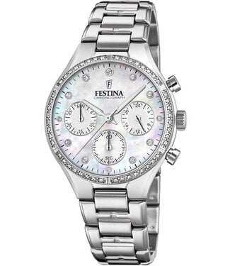 Festina F20401/1 Damenuhr Boyfriend Chronograph 36 mm