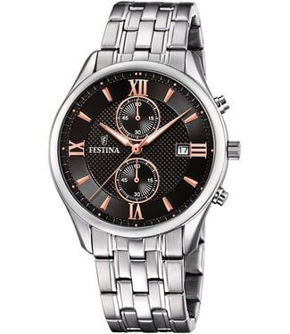 Festina F6854/7 Herrenuhr Timeless Chronograph 42 mm