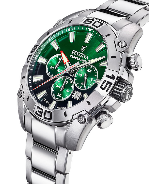 Festina F20543/3 Herrenuhr Chrono Chronograph 45 mm