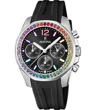 Festina F20610/3 Damenuhr Chronograph 38 mm