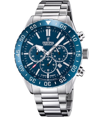 Festina F20575/2 Herrenuhr Ceramic Chronograph 44 mm