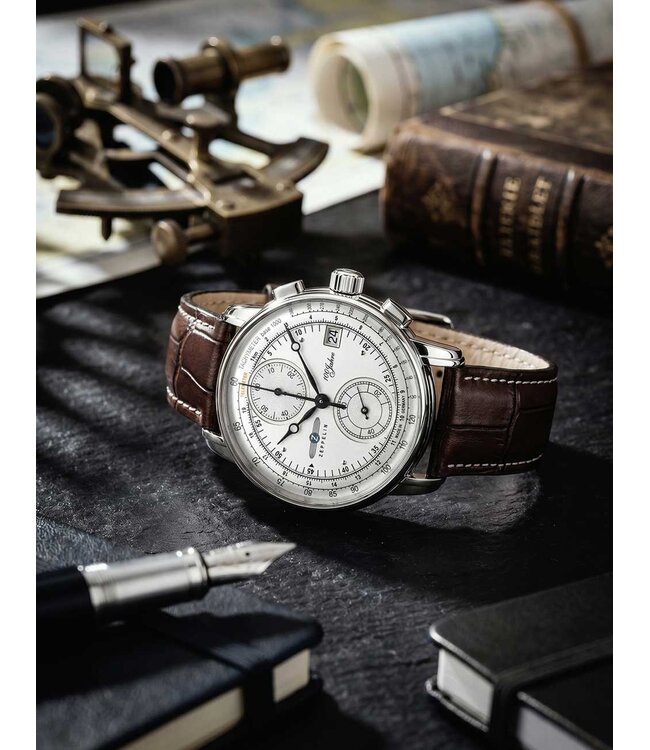 Zeppelin 86701 Herrenuhr 100 Chronograph 43 mm