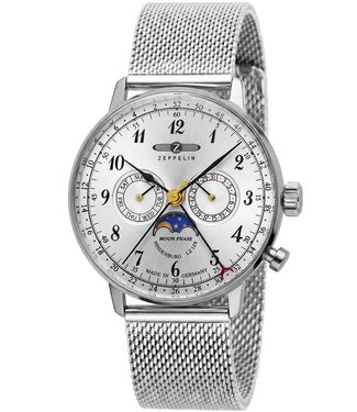 Zeppelin Hindenburg 7036M1 Herrenuhr Silber Edelstahl