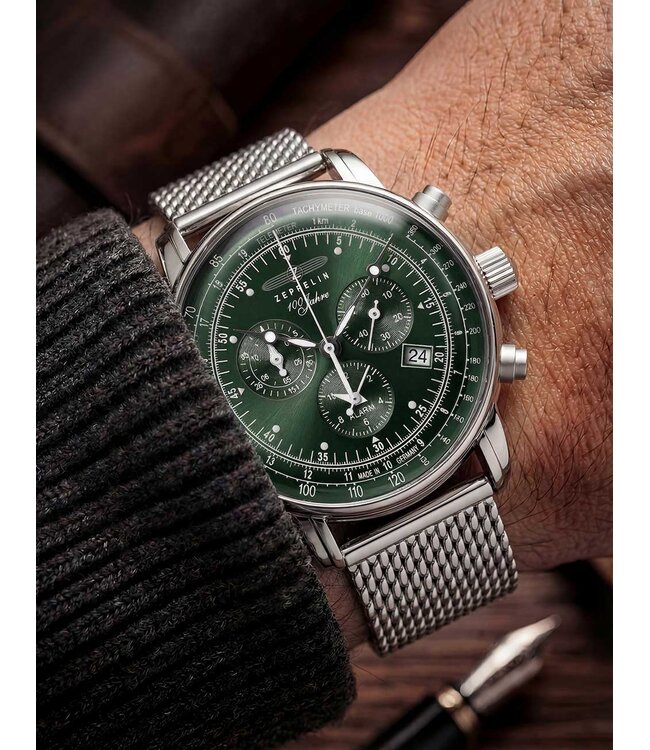 Zeppelin 8680M4 Herrenuhr 100 Chronograph 43 mm