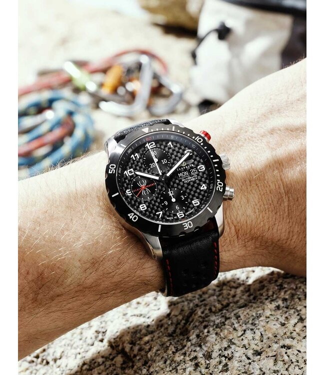 Zeppelin 72162 Herrenuhr Night Chronograph 42 mm