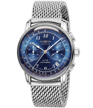 Zeppelin 7614M3 Herrenuhr LZ126 Chronograph 43 mm