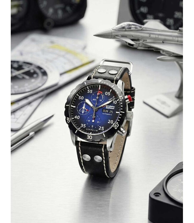 Zeppelin 72183 Herrenuhr Eurofighter Chronograph 43 mm