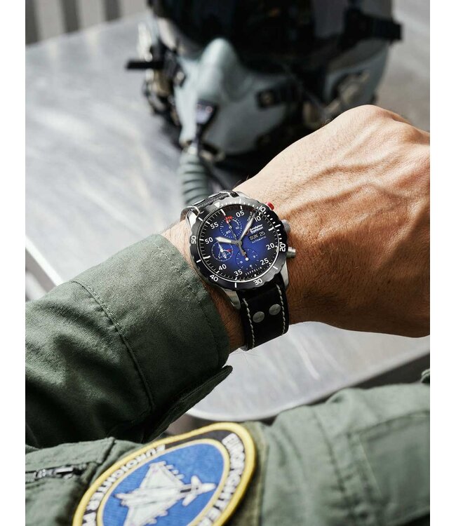 Zeppelin 72183 Herrenuhr Eurofighter Chronograph 43 mm