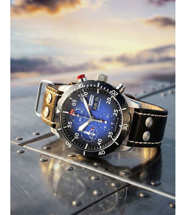 Zeppelin 72183 Herrenuhr Eurofighter Chronograph 43 mm
