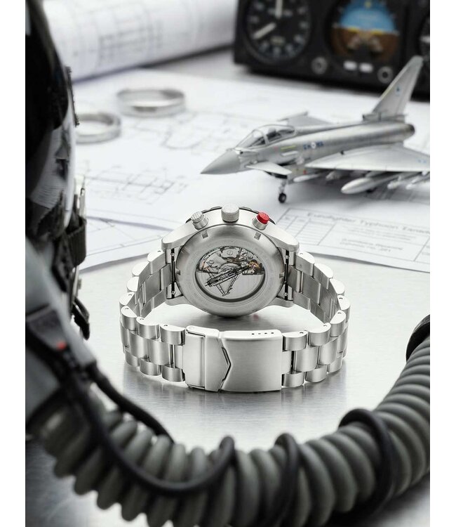 Zeppelin 7218M3 Herrenuhr Eurofighter Chronograph 43 mm