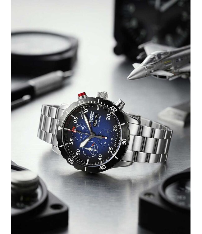 Zeppelin 7218M3 Herrenuhr Eurofighter Chronograph 43 mm