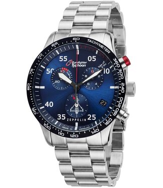Zeppelin Eurofighter Chronograph Herrenuhr 43 mm 7298M3_Set