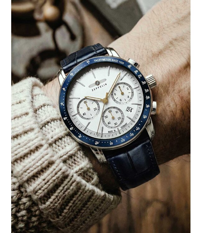 Zeppelin 88781 Herrenuhr New Chronograph 43 mm