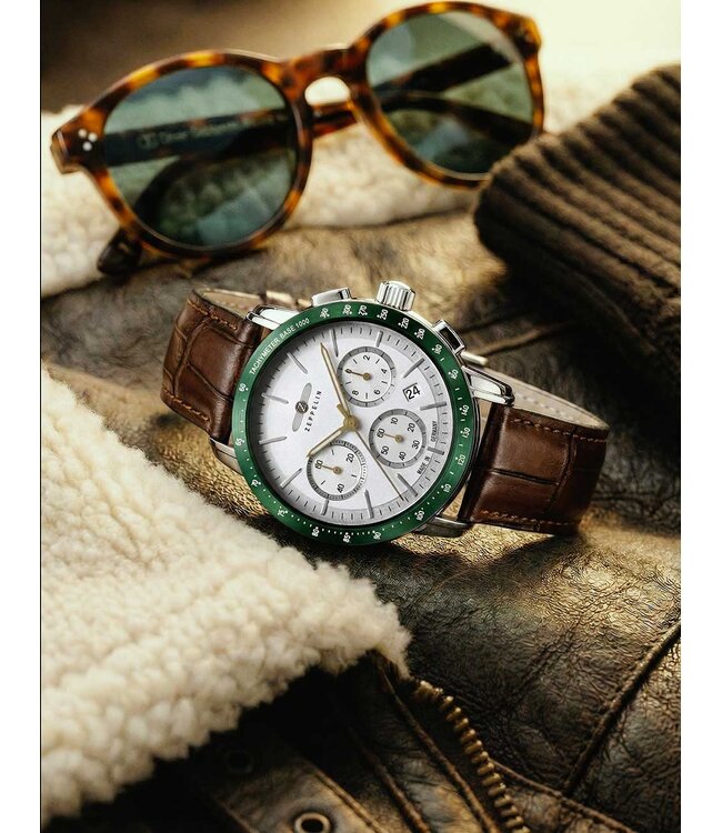 Zeppelin 88784 Herrenuhr New Chronograph 43 mm