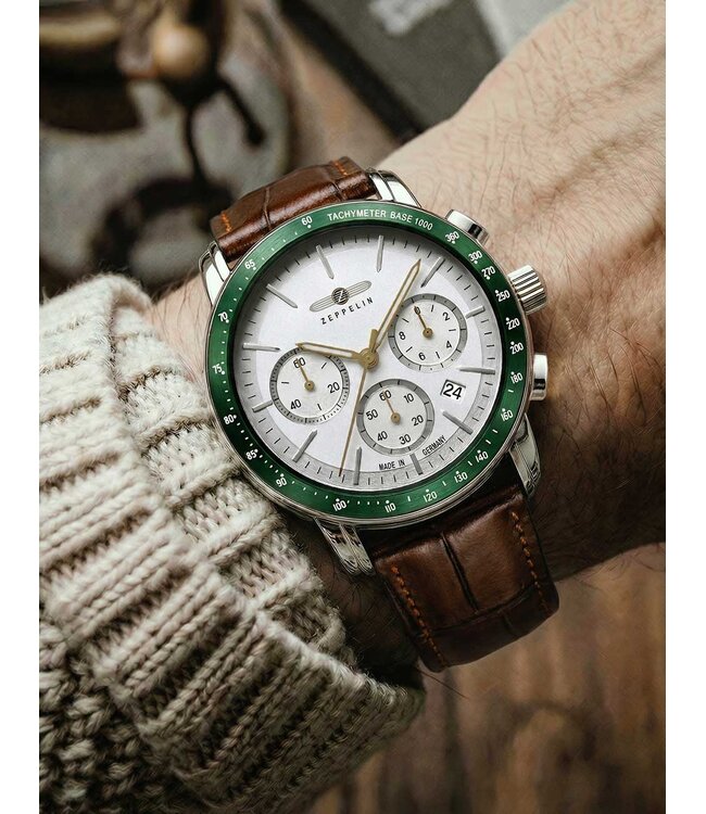 Zeppelin 88784 Herrenuhr New Chronograph 43 mm