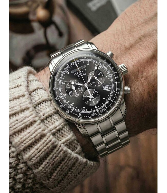 Zeppelin 7680MB2 Herrenuhr 100 Chronograph 43 mm