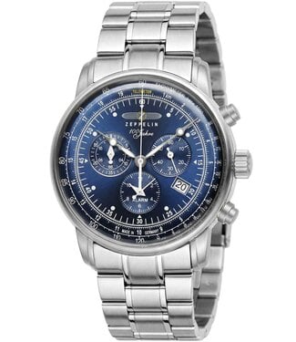 Zeppelin 7680MB3 Herrenuhr 100 Chronograph 43 mm