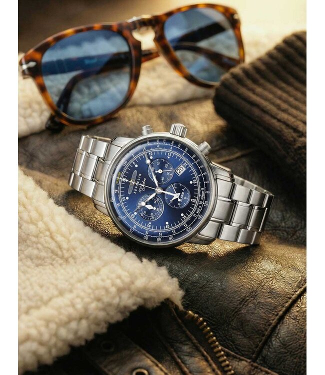 Zeppelin 7680MB3 Herrenuhr 100 Chronograph 43 mm