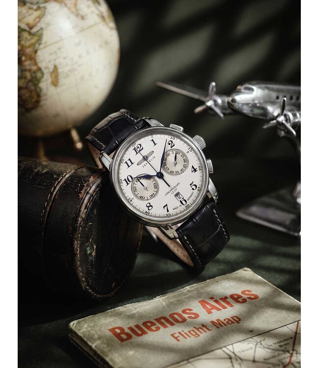 Zeppelin 76785 Herrenuhr Graf Chronograph 42 mm