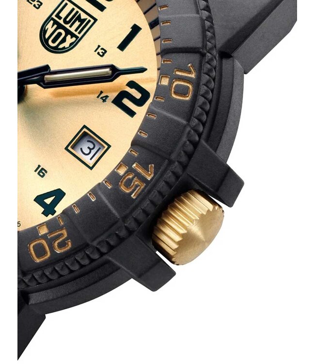 XS.0325.GP Herrenuhr Leatherback 44 mm