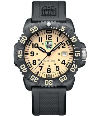 Luminox Sea X2.2055.SAND Herrenuhr Creme Silikon