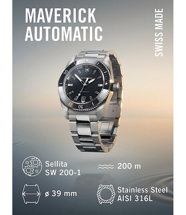 Victorinox  242105 Herrenuhr Maverick 39 mm