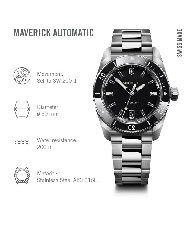 Victorinox  242105 Herrenuhr Maverick 39 mm