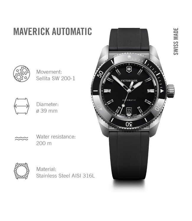 Victorinox  242104 Herrenuhr Maverick 39 mm