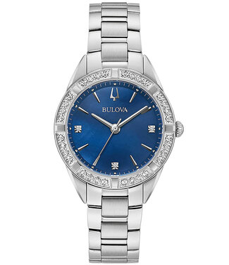 Bulova Classic 96R243 Damenuhr Blau Edelstahl
