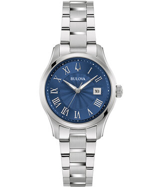 Bulova Surveyor 96M163 Damenuhr Blau Edelstahl