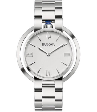 Bulova 96L306 Damenuhr Weiss Edelstahl
