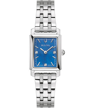 Bulova Sutton 96P245 Damenuhr Blau Edelstahl