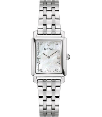 Bulova Sutton 96P244 Damenuhr Perlmutt/Weiss Edelstahl
