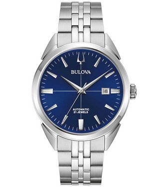 Bulova Sutton 96B425 Herrenuhr Automatik Blau Edelstahl