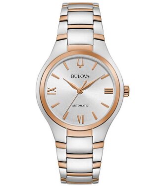 Bulova Sutton 98L313 Damenuhr Automatik Silber Edelstahl