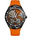 Bulova Accutron 28A205 Herrenuhr Grau/Orange Kautschuk