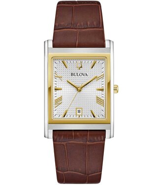 Bulova Sutton 98B430 Damenuhr Silber Kalbsleder