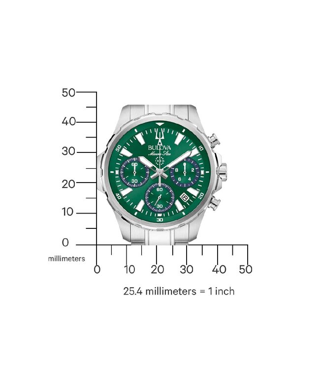 Bulova 96B465 Herrenuhr Marine Chronograph 43 mm