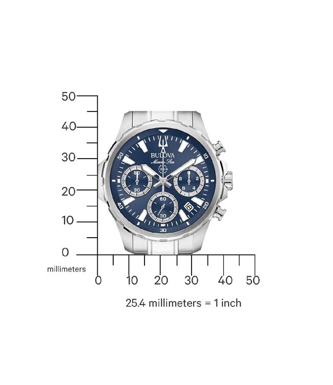 Bulova 96B466 Herrenuhr Marine Chronograph 40 mm