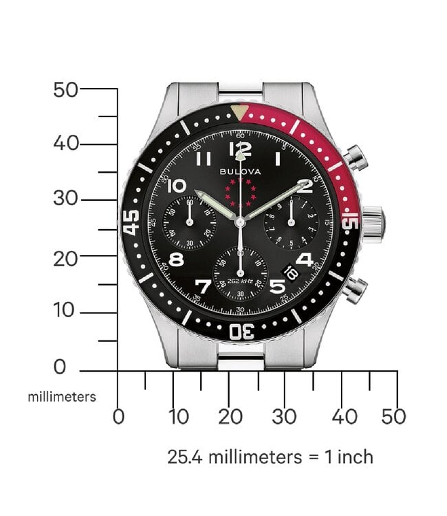 Bulova 98B451 Herrenuhr Marine Chronograph 43 mm