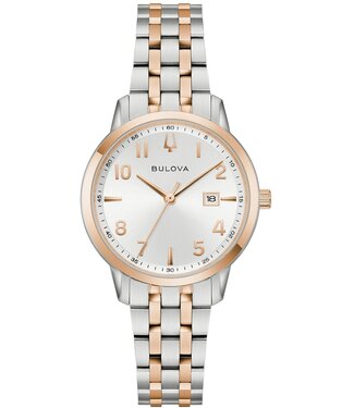 Bulova Classic 98M140 Damenuhr Silber Edelstahl