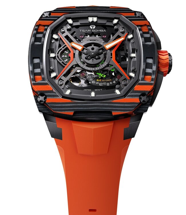 Tsar Bomba TB8605A-03 Herrenuhr Dark 46 mm