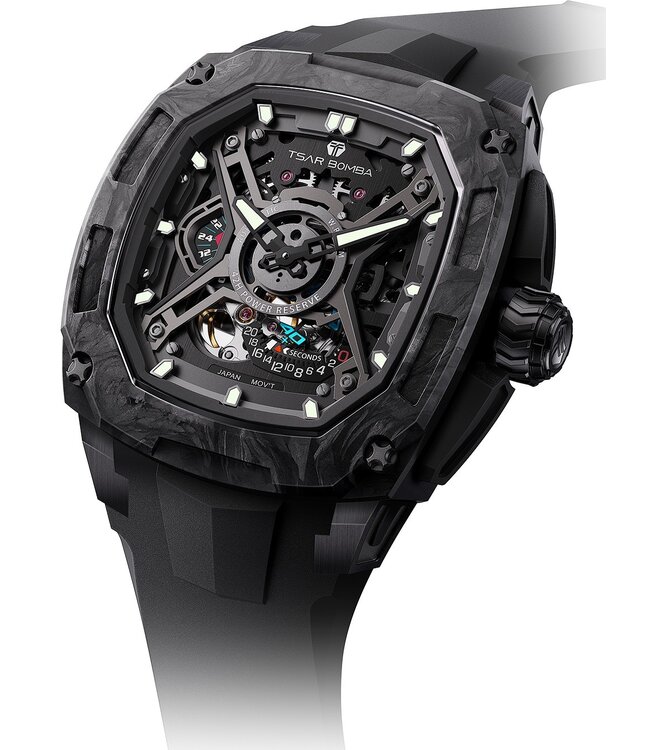 Tsar Bomba TB8605A-04 Herrenuhr Dark 46 mm