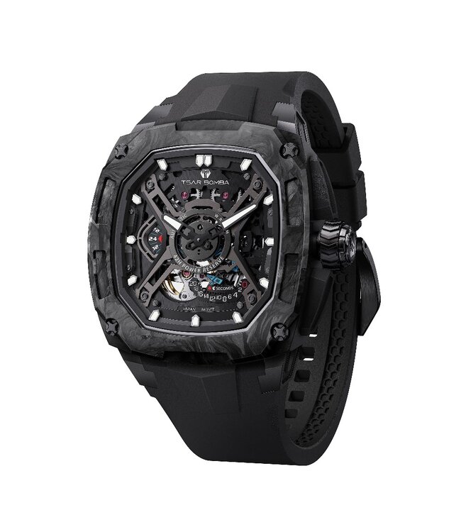 Tsar Bomba TB8605A-04 Herrenuhr Dark 46 mm