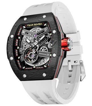 Tsar Bomba TB8218(1+2)CF/FKM-03BK/WH Herrenuhr Atomic 45 mm