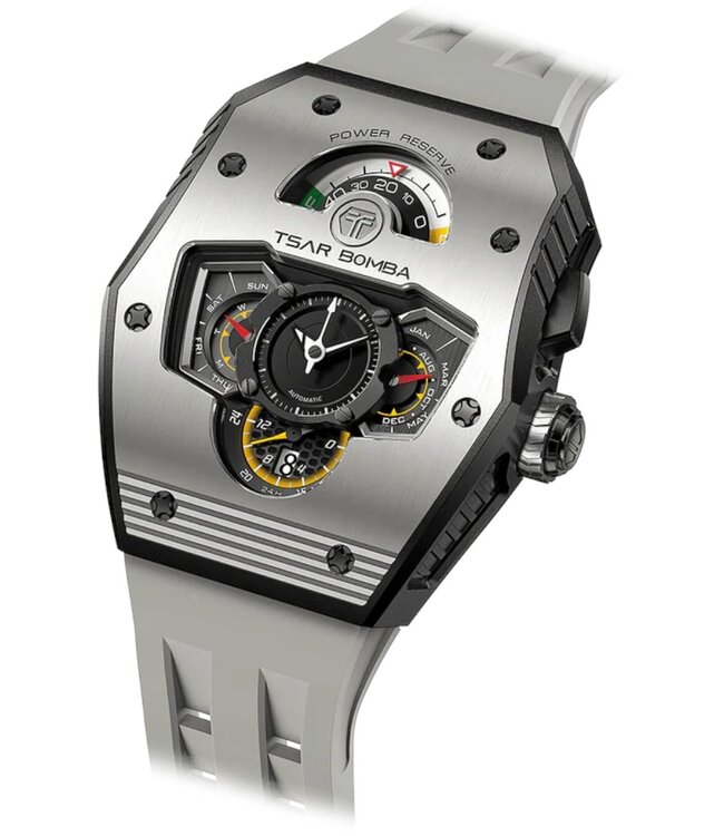 Tsar Bomba TB8229C-01 Herrenuhr Parallax 43 mm