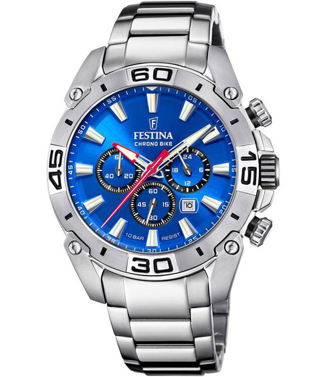 Festina F20543/2 Herrenuhr chrono Chronograph 45 mm