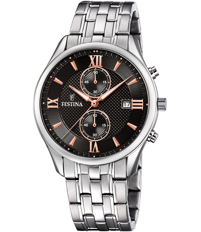 Festina F6854/7 Herrenuhr Timeless Chronograph 42 mm
