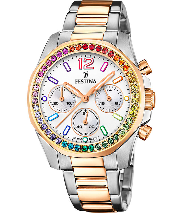 Festina F20608/2 Damenuhr Chronograph 38 mm